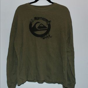 Quicksilver long sleeve, green, extra large